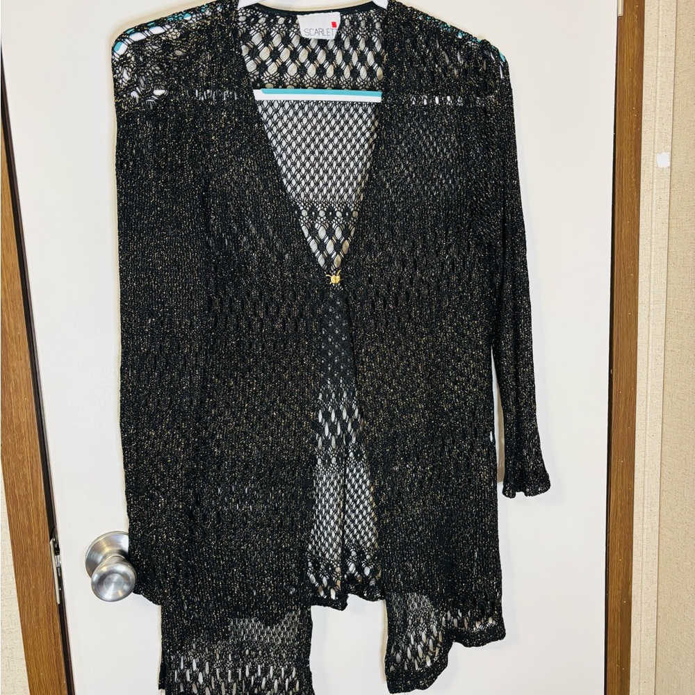 Scarlett Black and Gold Women's Sweater